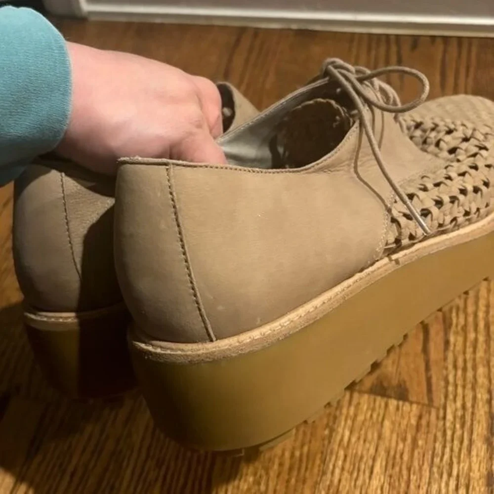 Eileen Fisher | Platform Shoes Women Oxford Loafer Oath lagenlook‎ Leather Sz 11